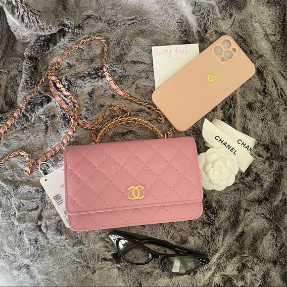 Chanel Wallet on Chain WOC Pick Me Up 22S Pink AP2804 B08299 NH622 Brand New - Picture 2 of 9